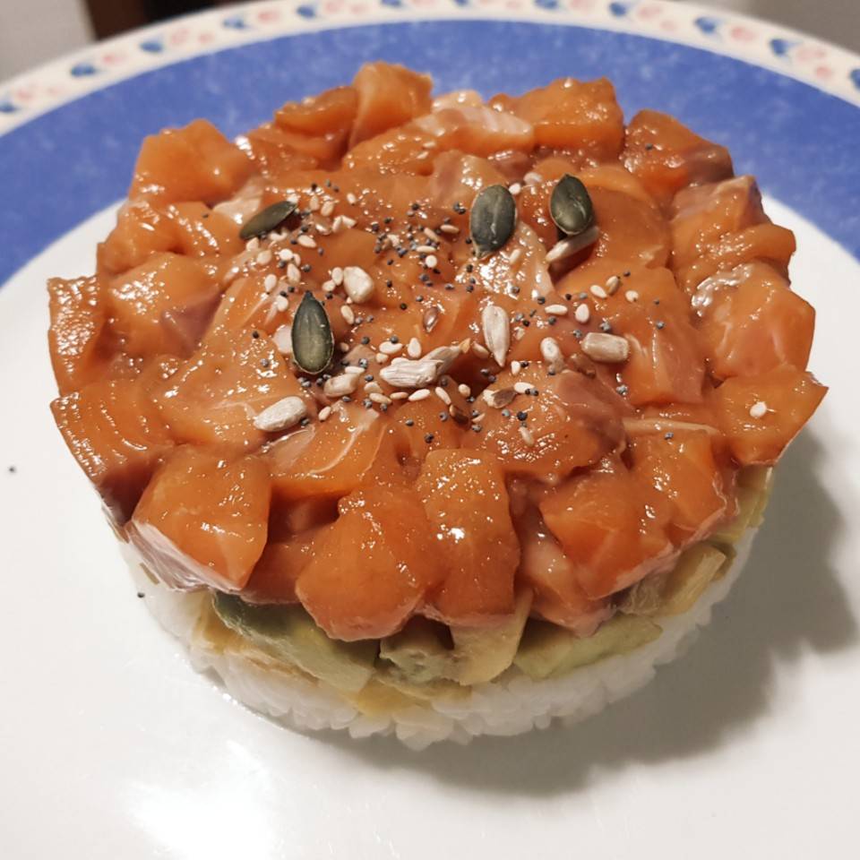 Tartar de salmón Tartar de salmón