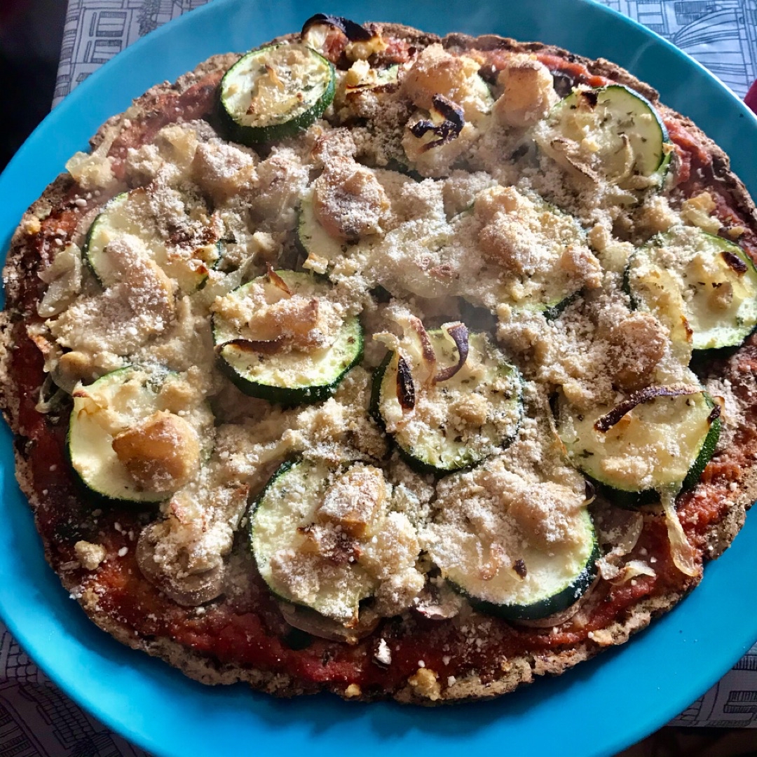 Masa de pizza de brócoli