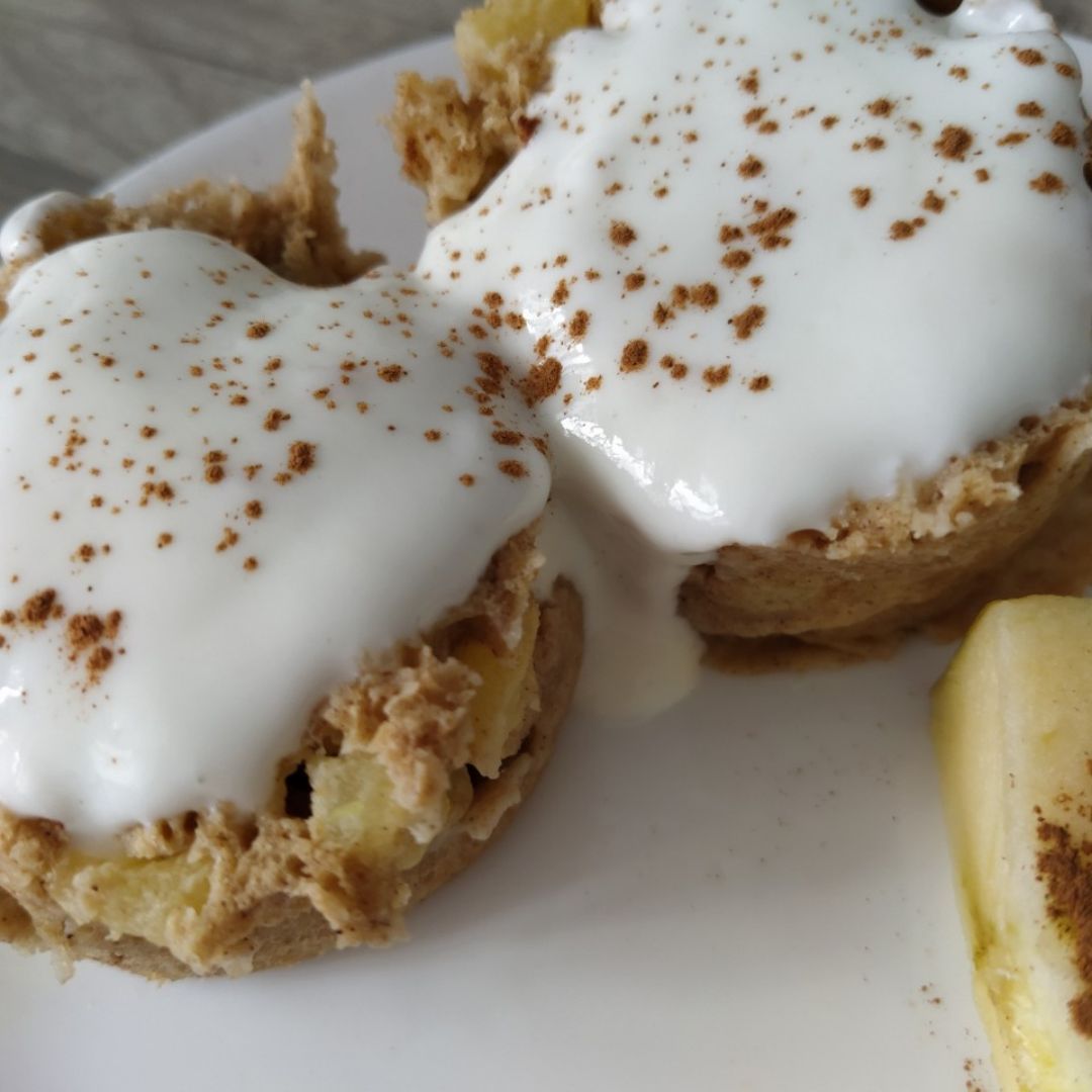 Tarta de manzana a la taza Tarta de manzana a la taza