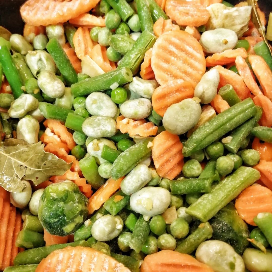 Estofado de garbanzos con menestra y huevo Paso 2 Estofado de garbanzos con menestra y huevo Paso 2