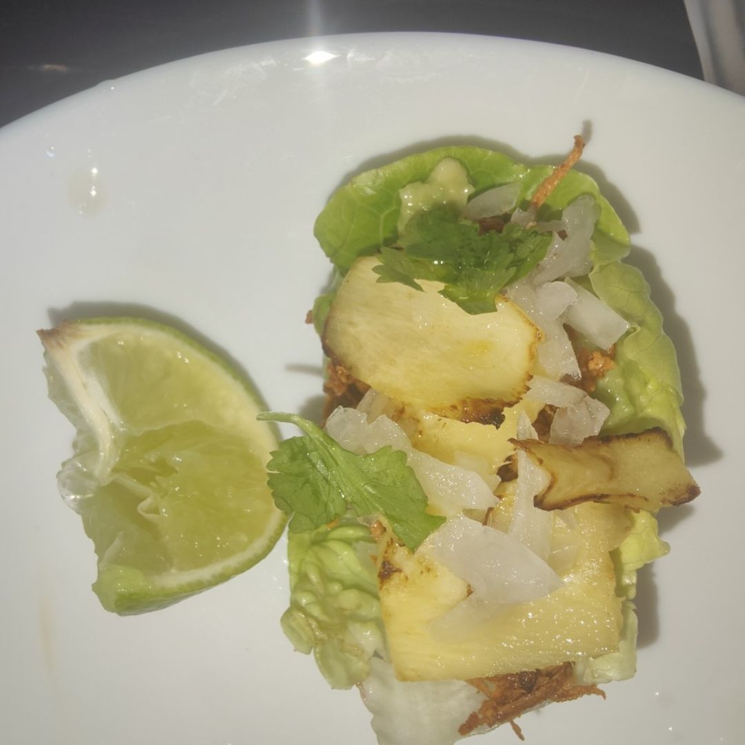 Tacos al pastor veganos en cogollos! ESTÁN INCREÍBLES 🤩 Paso 7 Tacos al pastor veganos en cogollos! ESTÁN INCREÍBLES 🤩 Paso 7