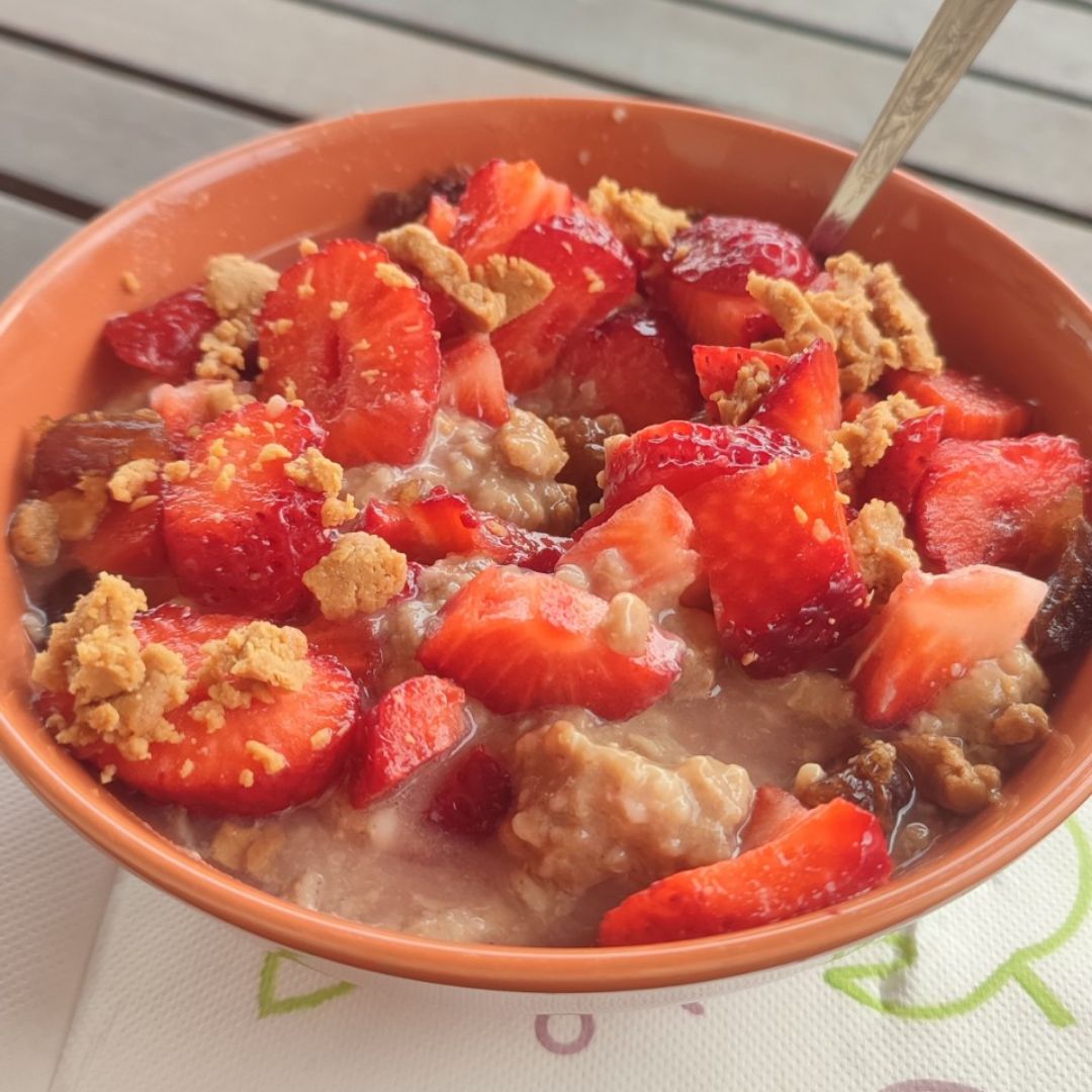 Porridge proteico al cheesecake Porridge proteico al cheesecake