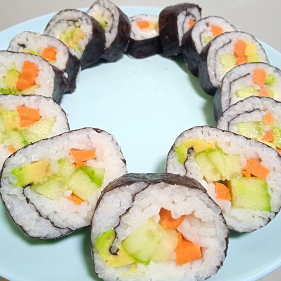 Sushi Makis veganos