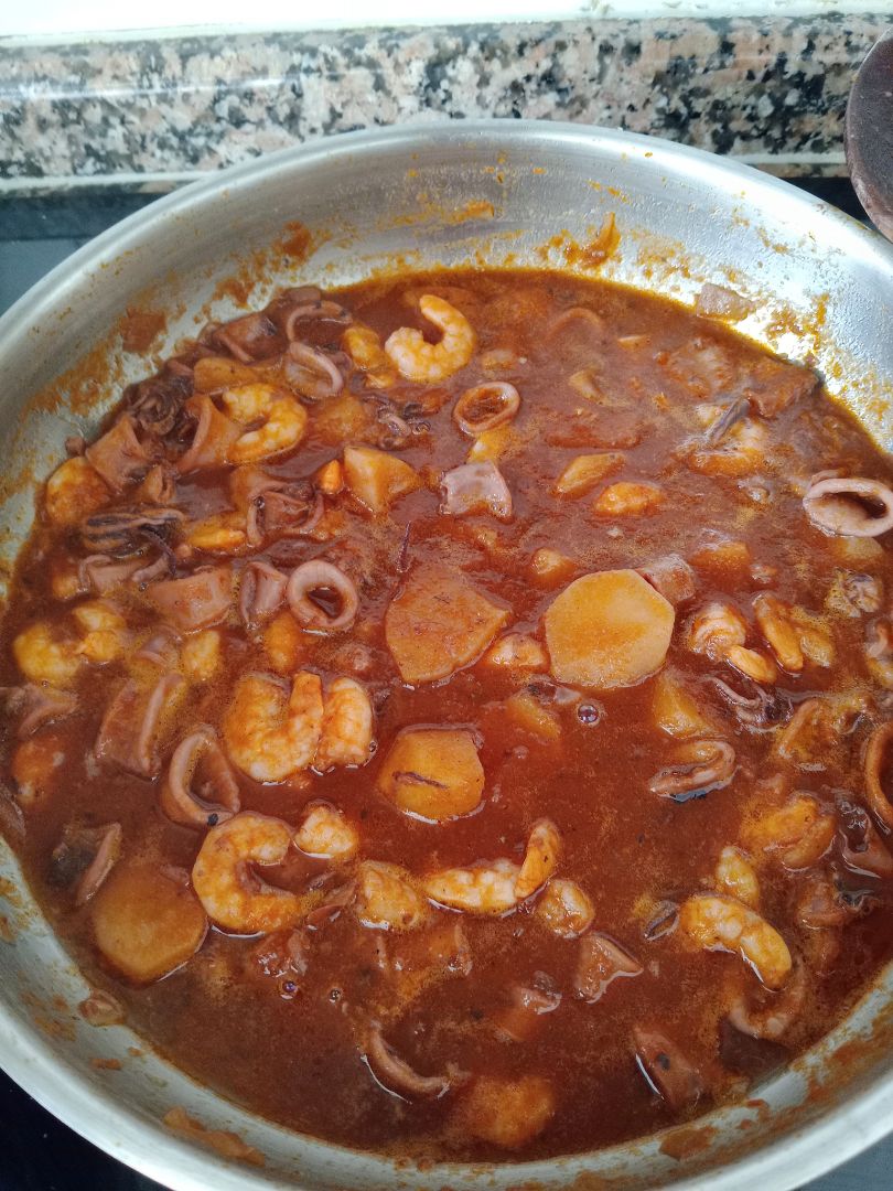 Guiso de chipirones Paso 6 Guiso de chipirones Paso 6