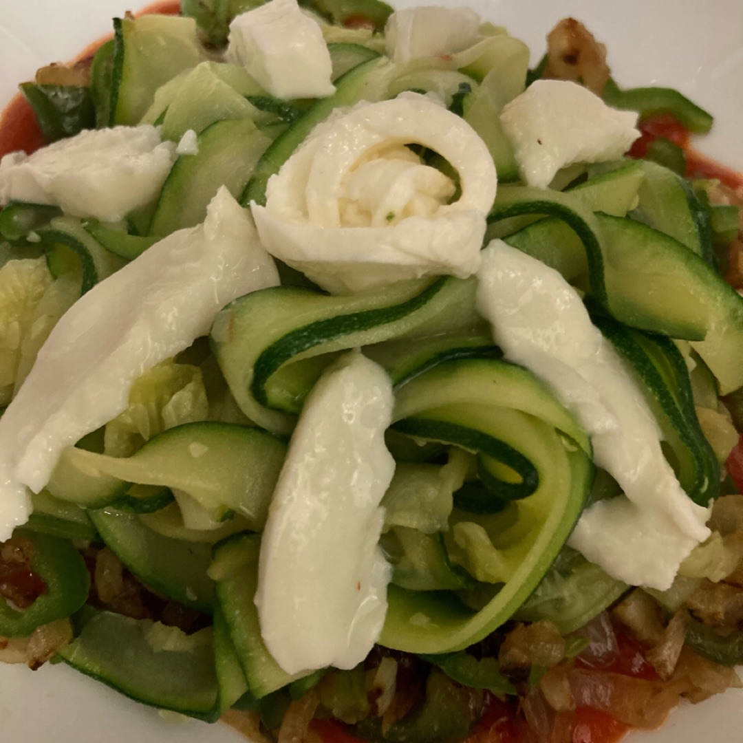 Nido de calabacín con huevo. Paso 4 Nido de calabacín con huevo. Paso 4