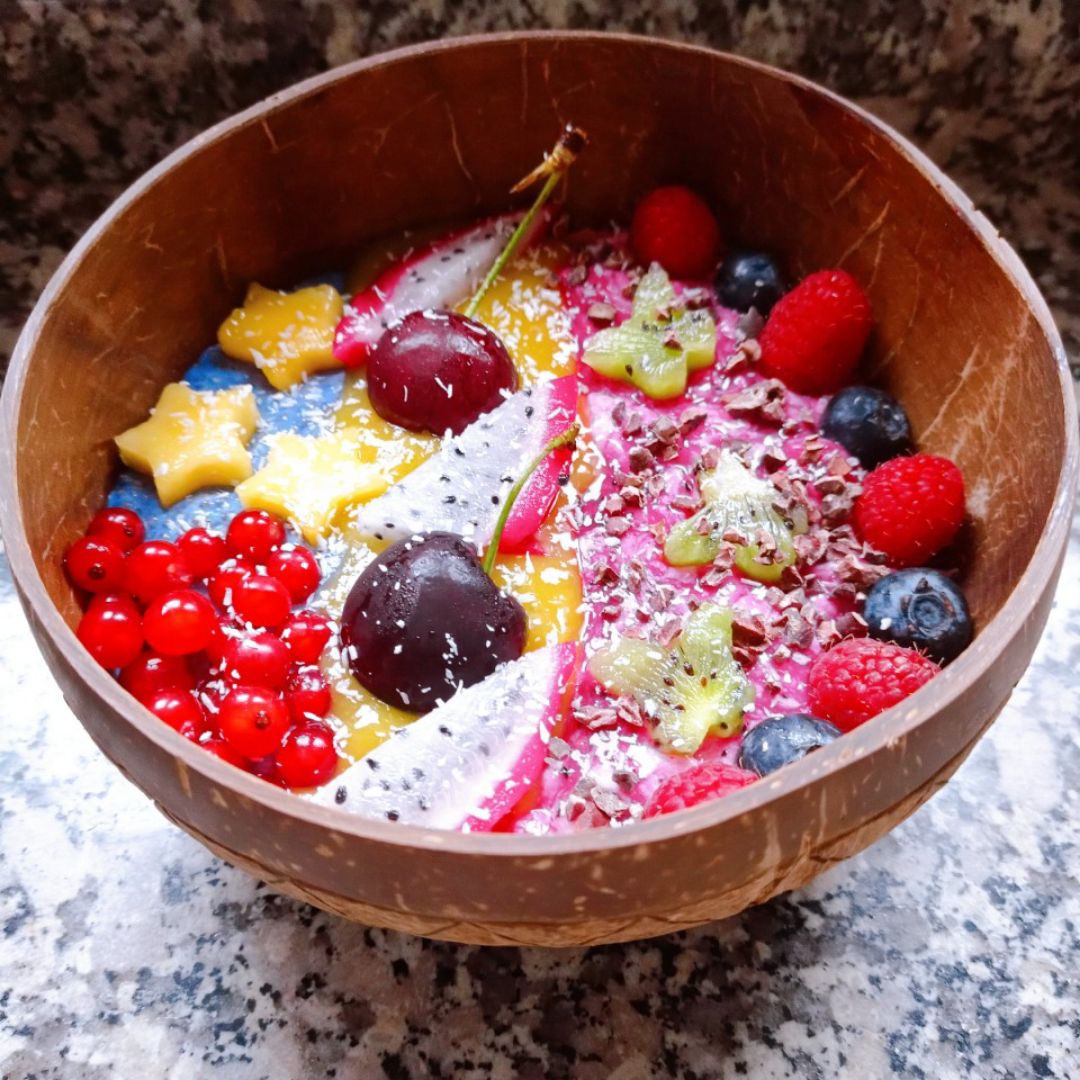 Coco bowl π₯₯π de overnight con espirulina azul π π₯ π₯π«π Paso 2 Coco bowl π₯₯π de overnight con espirulina azul π π₯ π₯π«π Paso 2