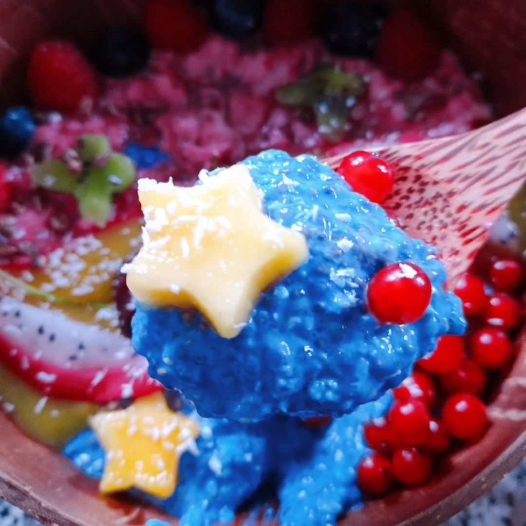 Coco bowl π₯₯π de overnight con espirulina azul π π₯ π₯π«π Paso 4 Coco bowl π₯₯π de overnight con espirulina azul π π₯ π₯π«π Paso 4