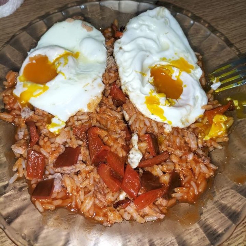 Arroz con huevos Arroz con huevos