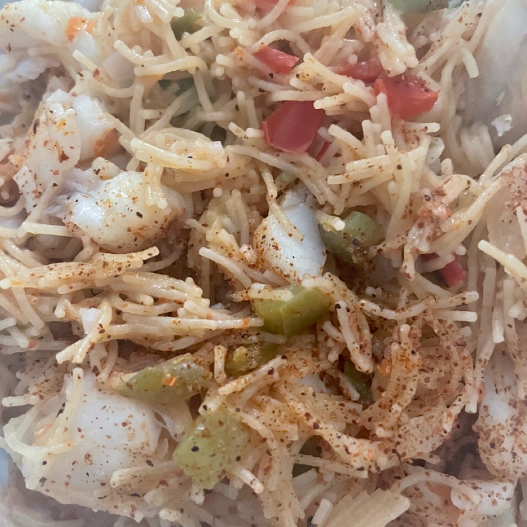 Fideos con rosada Fideos con rosada
