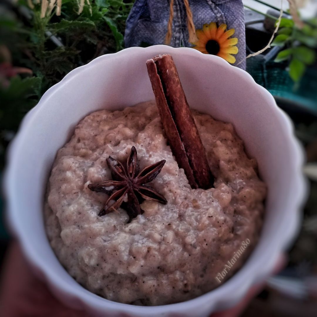 Avena estilo arroz con leche.