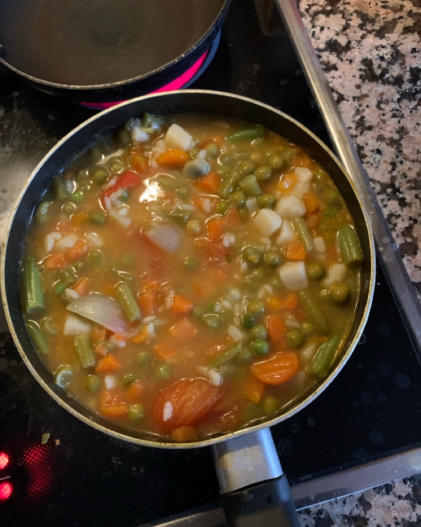 Arroz con verduras 🤍 Paso 1 Arroz con verduras 🤍 Paso 1
