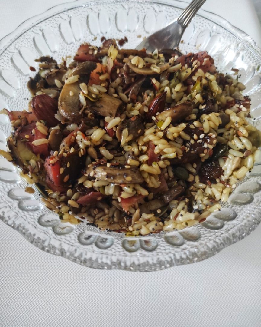 ARROZ INTEGRAL CON JAM脫N Y 馃崉 ARROZ INTEGRAL CON JAM脫N Y 馃崉