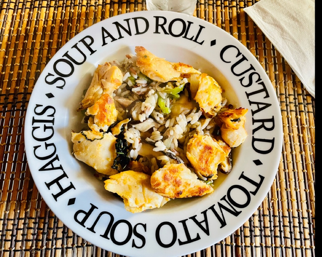 Arroz tricolor con salteado de verduras Arroz tricolor con salteado de verduras