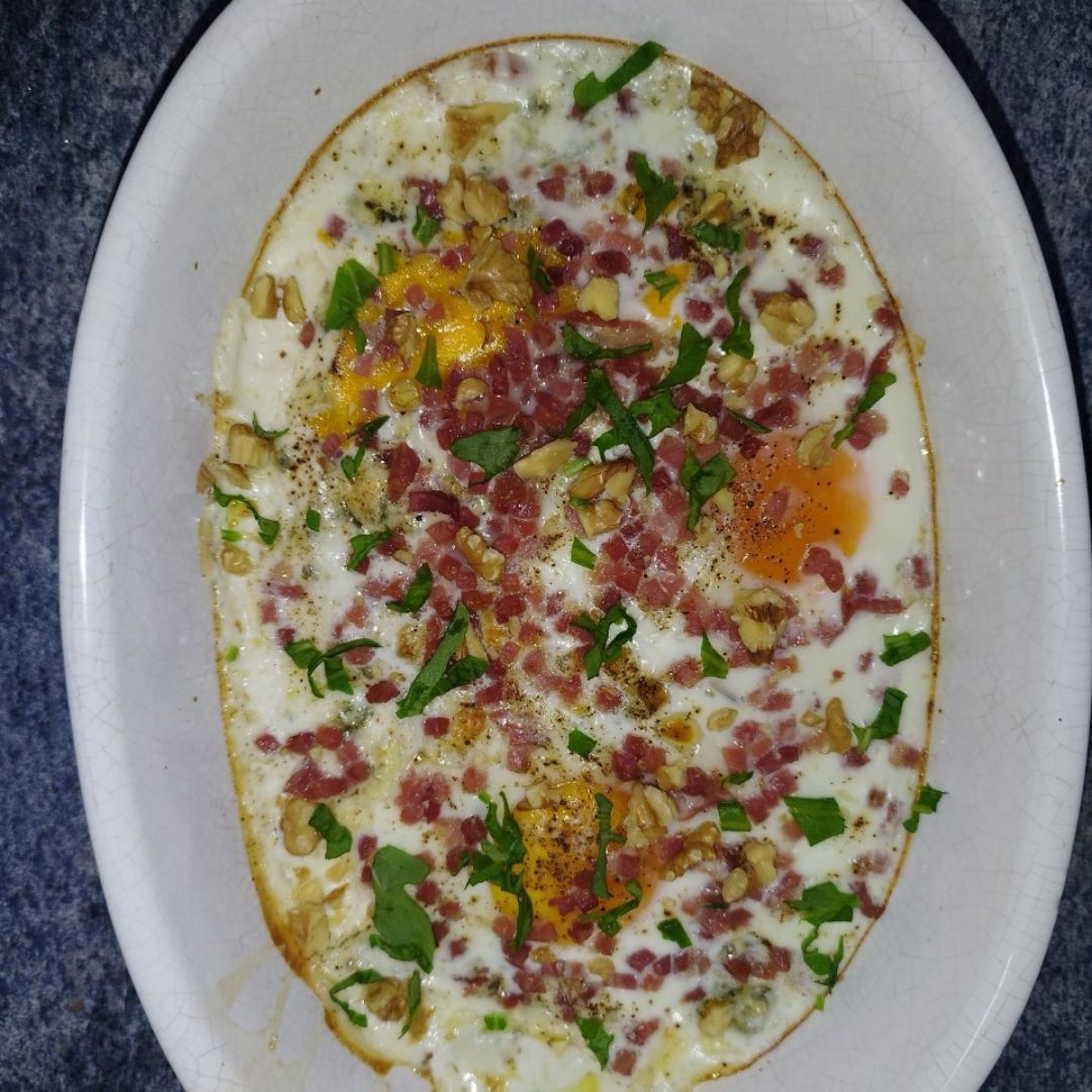 Huevos al queso azul Huevos al queso azul