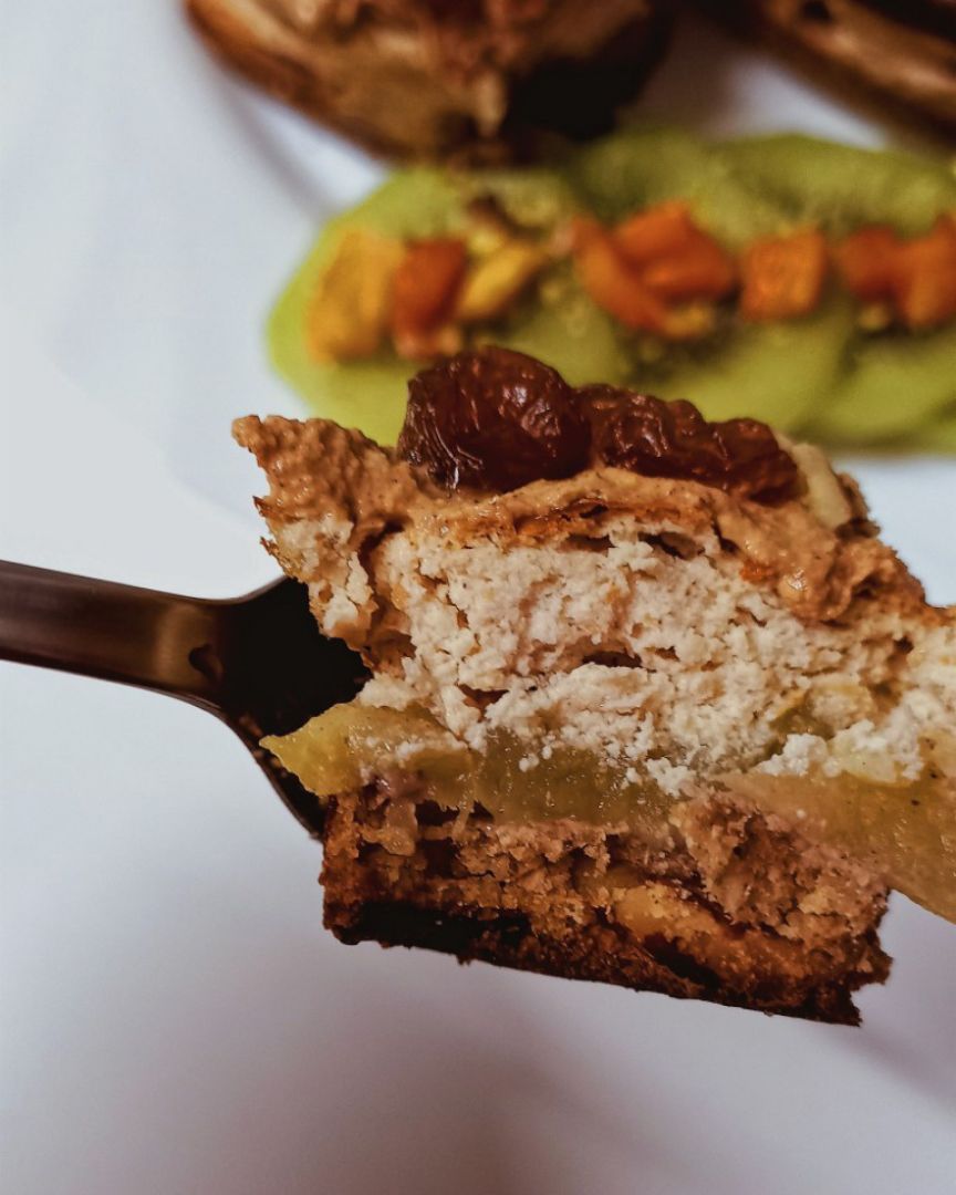 Mini-Cheesecake de nueces, canela y manzana🍏🧀🤎. Paso 6 Mini-Cheesecake de nueces, canela y manzana🍏🧀🤎. Paso 6