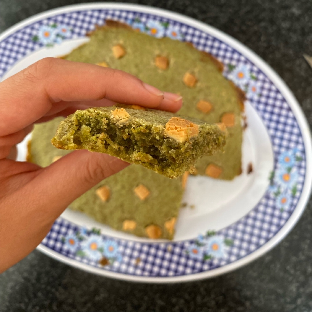 Matcha brownie con chocolate blanco Matcha brownie con chocolate blanco