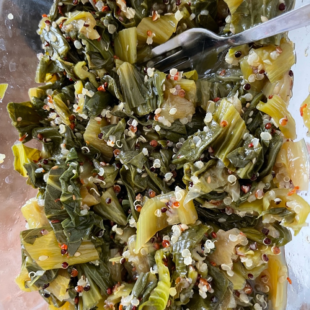 Pak choi con quinoa Pak choi con quinoa