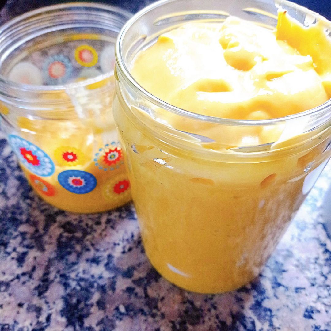 Bowl de natillas de mango 🥭 y coco 🥥 Paso 2 Bowl de natillas de mango 🥭 y coco 🥥 Paso 2