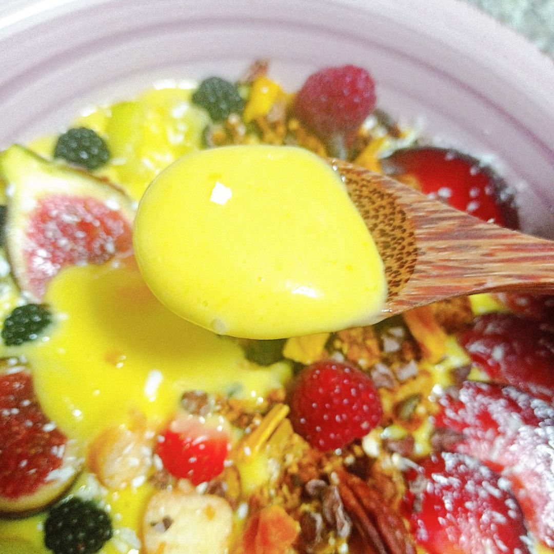 Bowl de natillas de mango 🥭 y coco 🥥 Paso 3 Bowl de natillas de mango 🥭 y coco 🥥 Paso 3