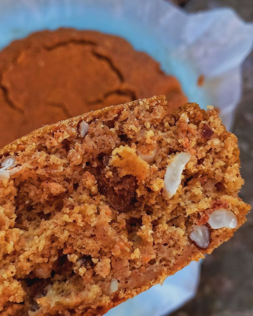 Bizcocho de zanahoria y pera 🥕🍐 con frutos secos. Paso 5 Bizcocho de zanahoria y pera 🥕🍐 con frutos secos. Paso 5