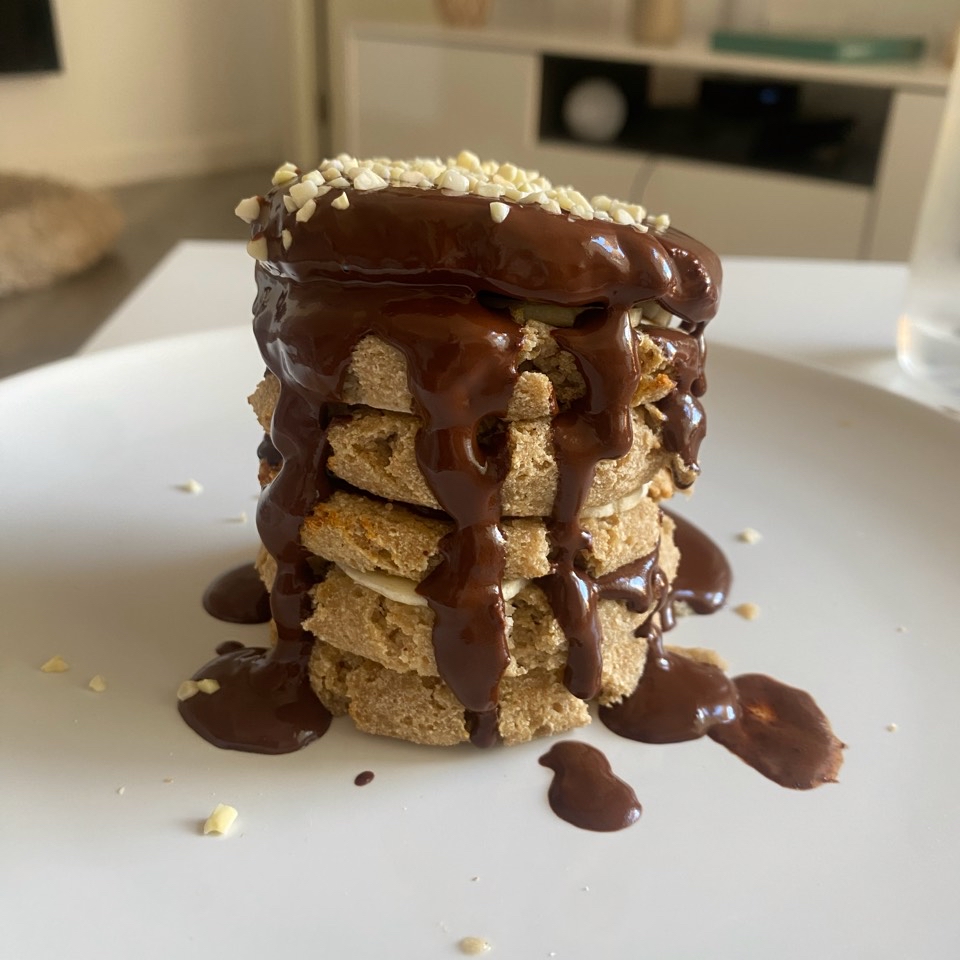 Tortitas de plátano y coco