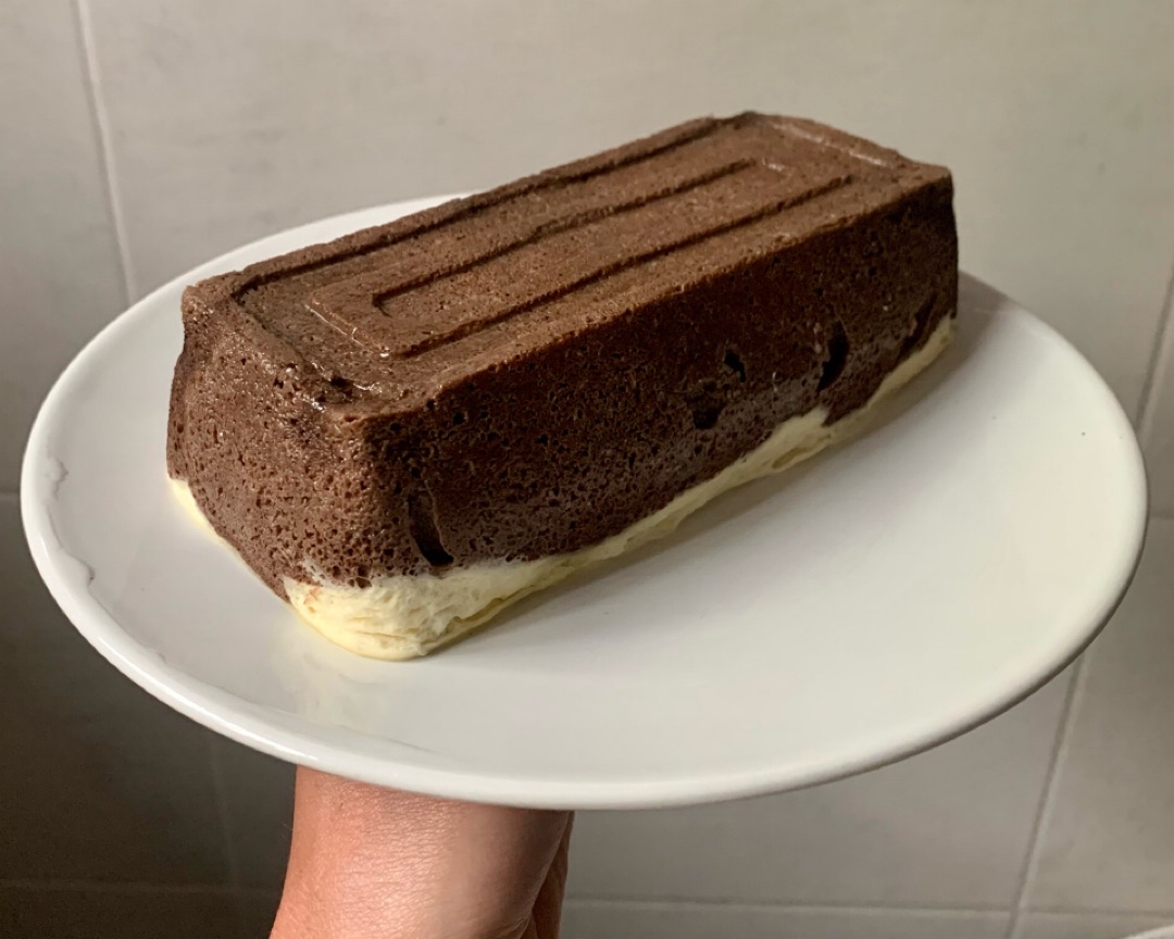 Pastel bicolor al microondas 🍫 Paso 2 Pastel bicolor al microondas 🍫 Paso 2