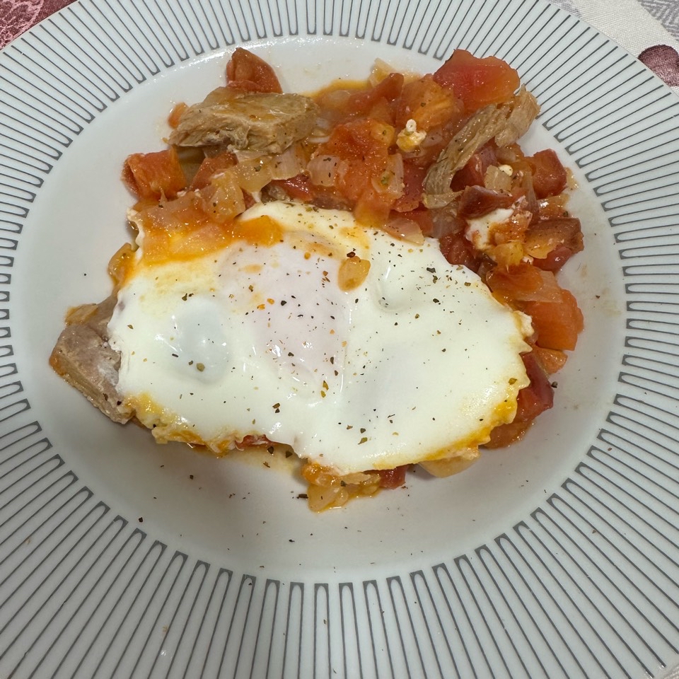 Huevos con ventresca y tomate 🍳 Huevos con ventresca y tomate 🍳
