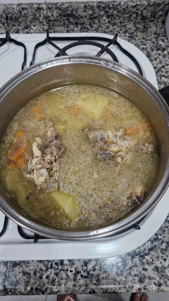 Sopa casera de pollo Sopa casera de pollo