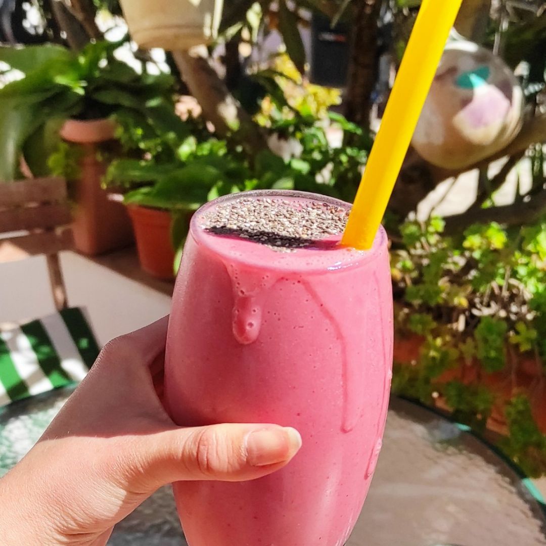 Smoothie Fresa Proteico 💕🍓🍭🍨 Smoothie Fresa Proteico 💕🍓🍭🍨