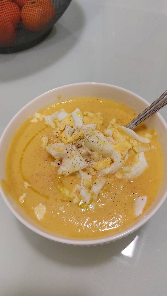 Crema de coliflor y calabaza Crema de coliflor y calabaza