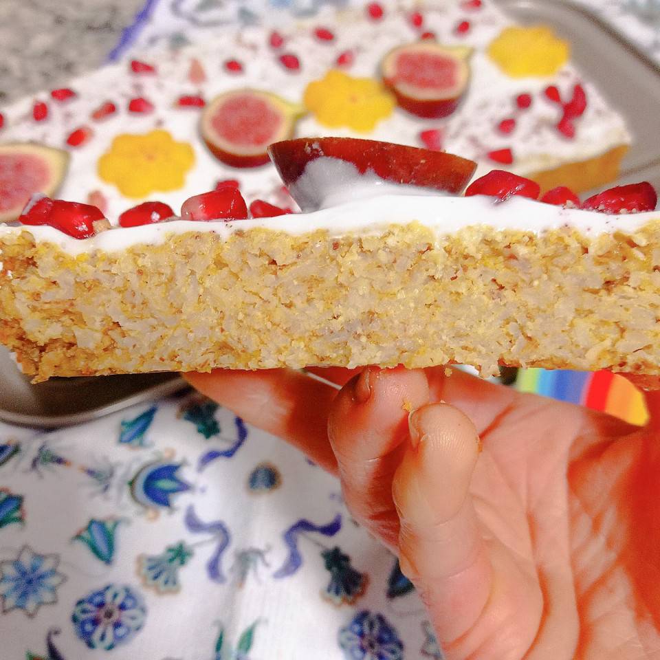 Pastel de avena horneada otoñal 🍰🎃