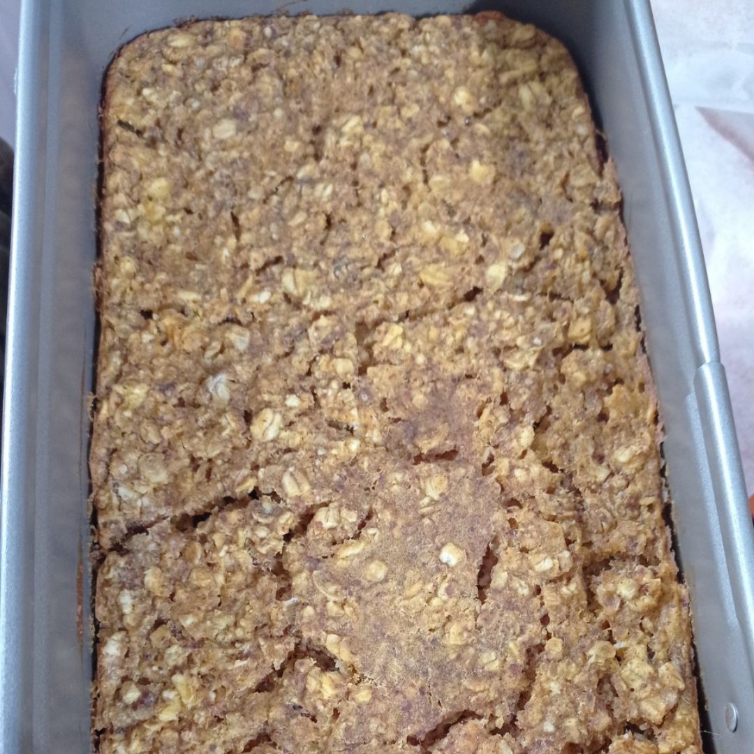 Pastel de avena horneada otoñal 🍰🎃 Paso 2 Pastel de avena horneada otoñal 🍰🎃 Paso 2