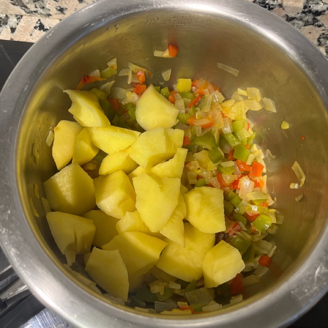 Patatas con bacalao Paso 1 Patatas con bacalao Paso 1