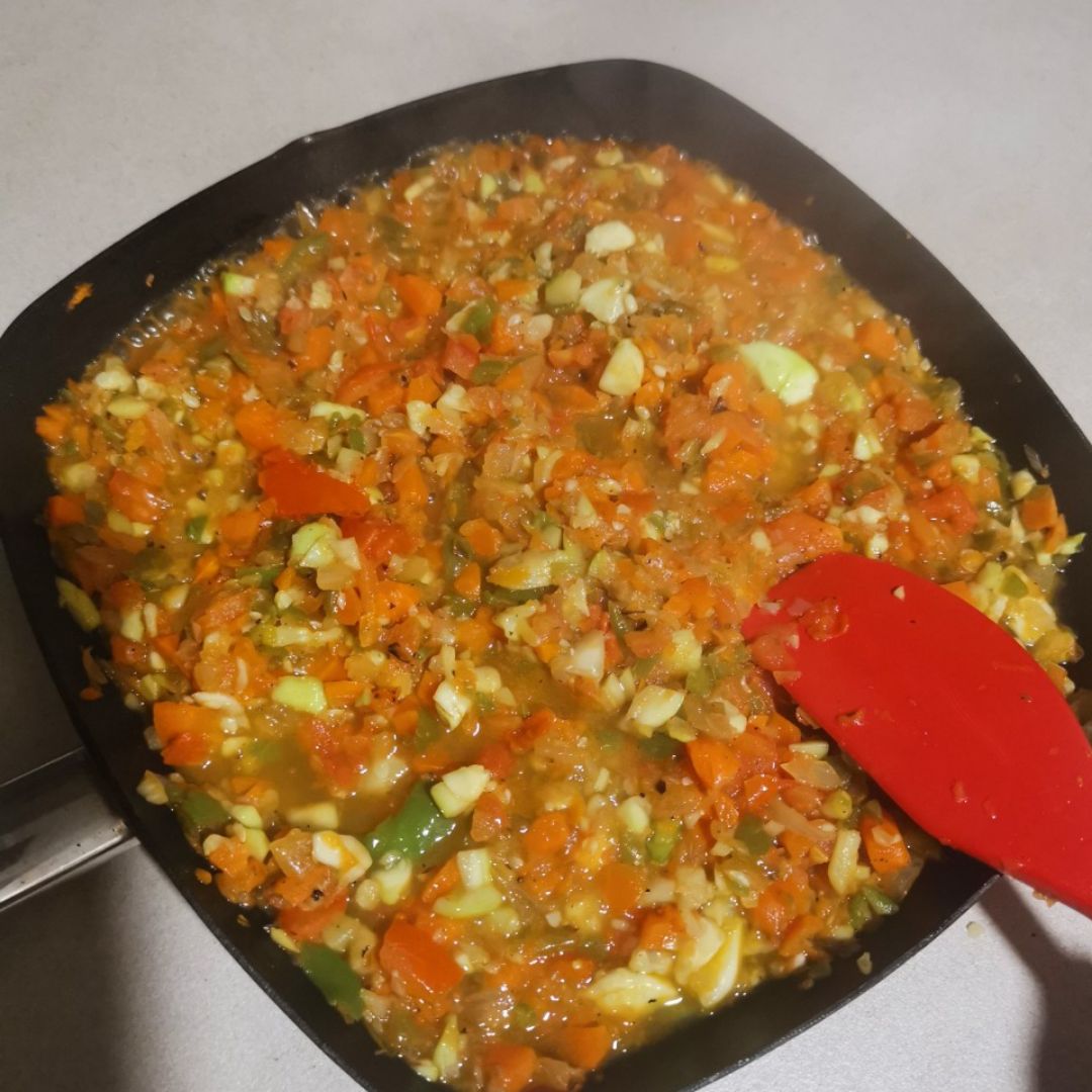 CALABAZA RELLENA DE CARNE Y VERDURAS Paso 2 CALABAZA RELLENA DE CARNE Y VERDURAS Paso 2
