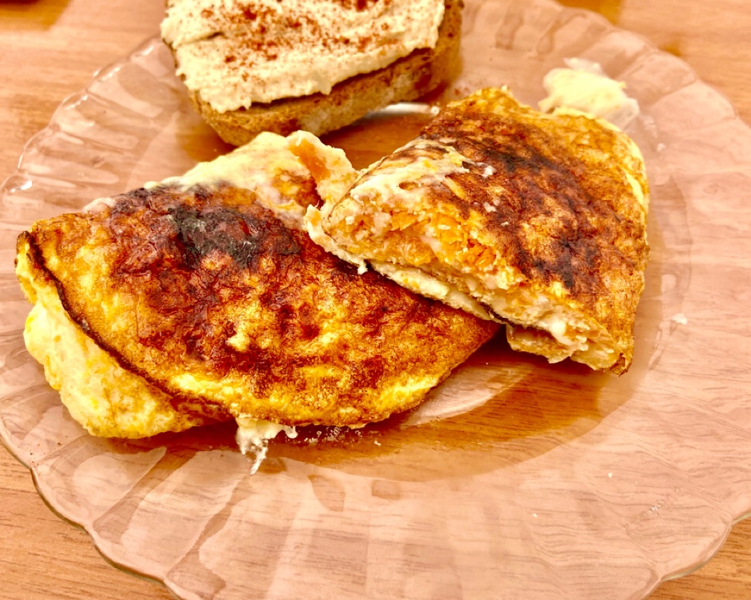 Tortilla de calabaza y queso! Tortilla de calabaza y queso!