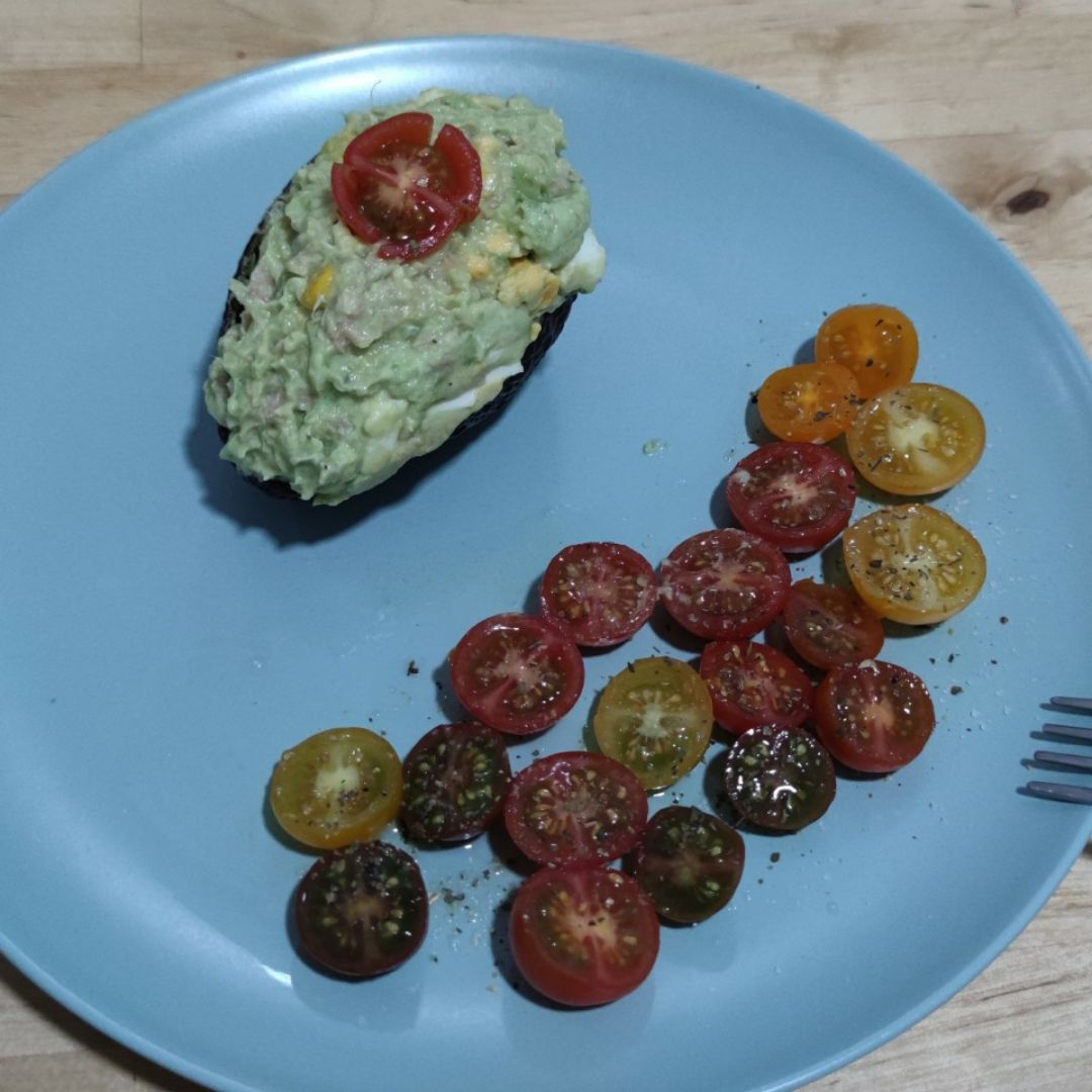 Aguacate relleno Paso 1 Aguacate relleno Paso 1