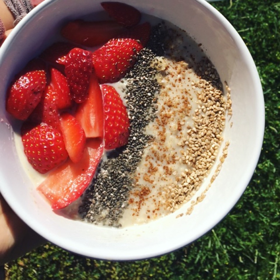 Chia pudding con fruta Chia pudding con fruta