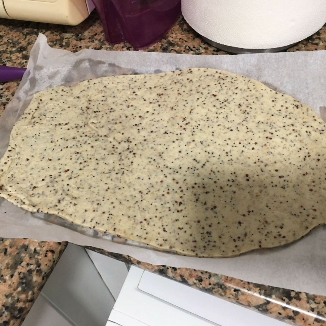 Pizza combinada ( receta inventada de mi padre y mía) Paso 0 Pizza combinada ( receta inventada de mi padre y mía) Paso 0