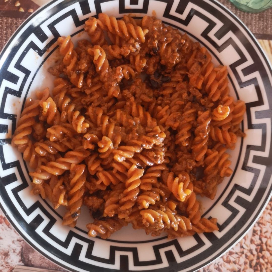 Pasta de lentejas con carne de ternera picada Pasta de lentejas con carne de ternera picada