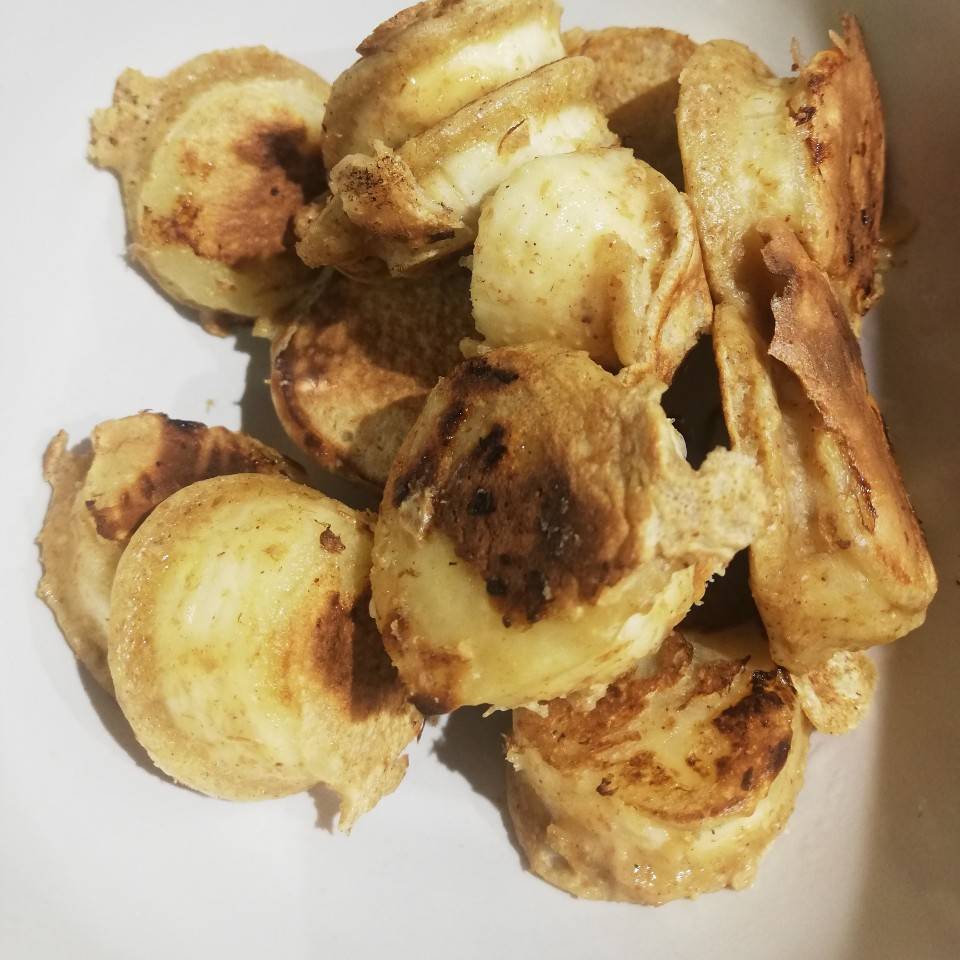Mini tortitas de plátano Mini tortitas de plátano