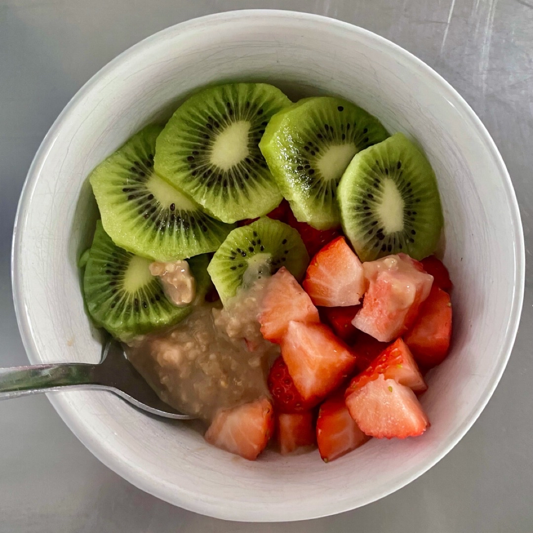 Porridge avena y cacahuete Porridge avena y cacahuete