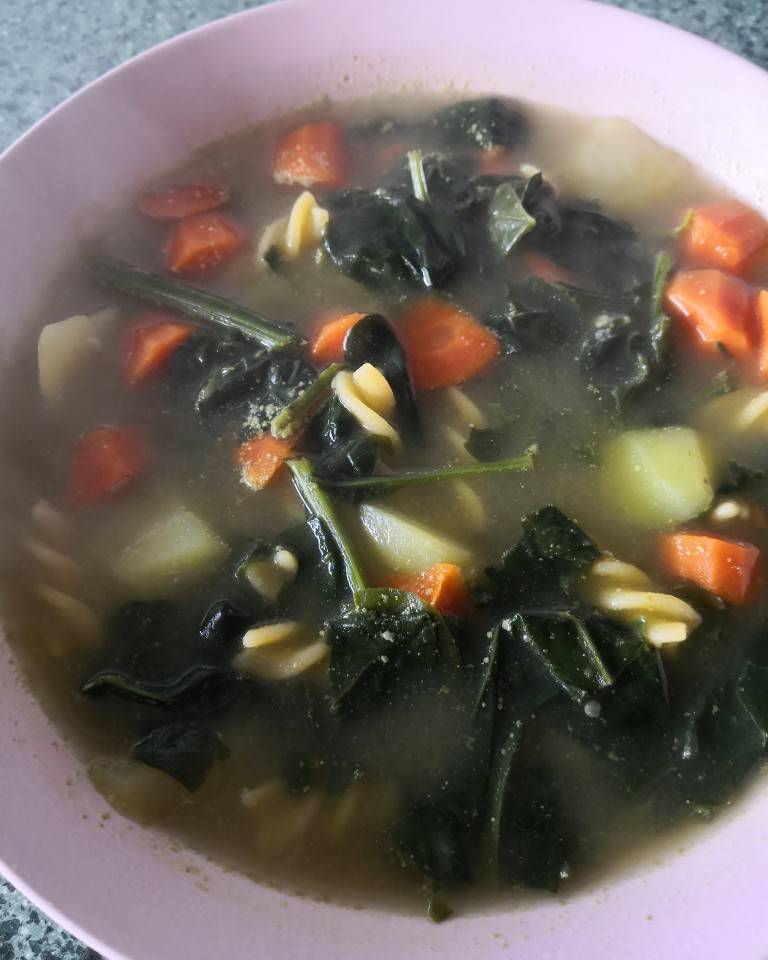 Guiso de espinacas y zanahoria Guiso de espinacas y zanahoria