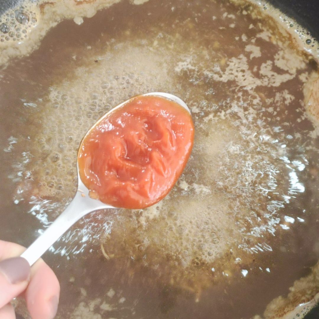 Alubias con langostinos y tomates cherry 🫘🦐🍅 Paso 4