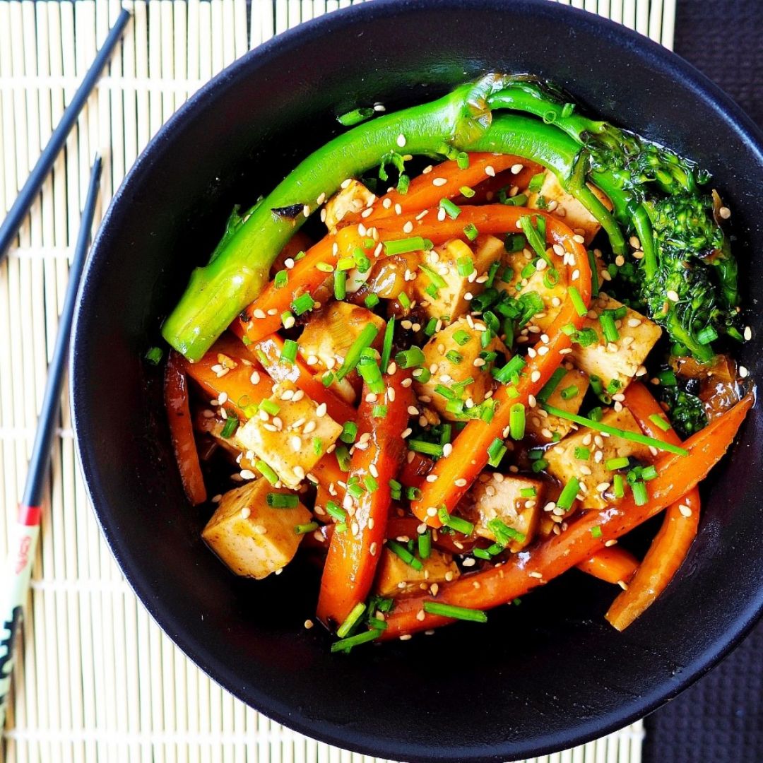 Tofu teriyaki Tofu teriyaki