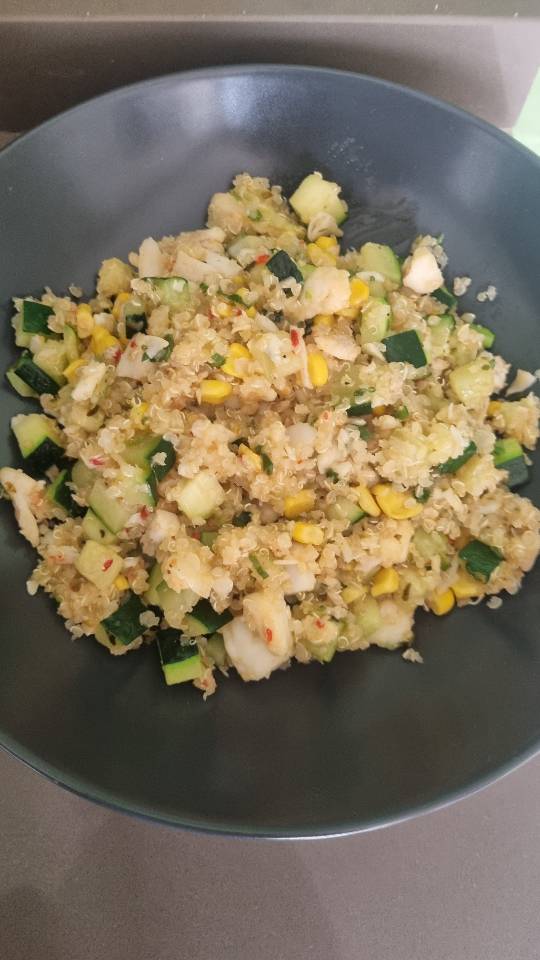 Quinoa Con merluza y verduras