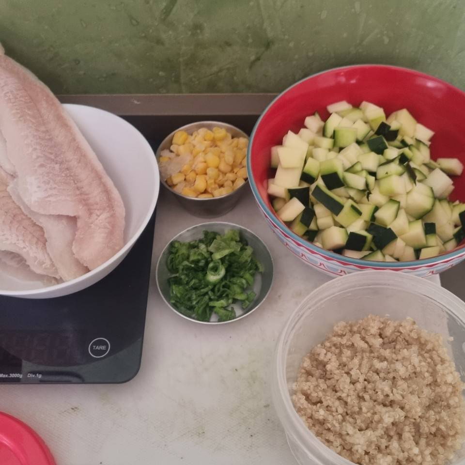 Quinoa Con merluza y verduras