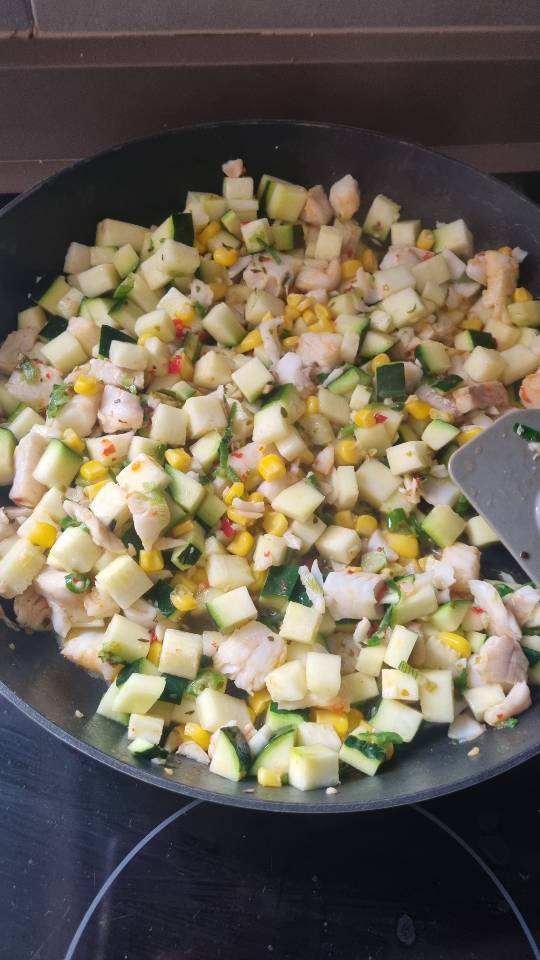Quinoa Con merluza y verduras