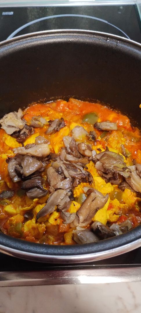 Arroz con pollo y setas Paso 6 Arroz con pollo y setas Paso 6