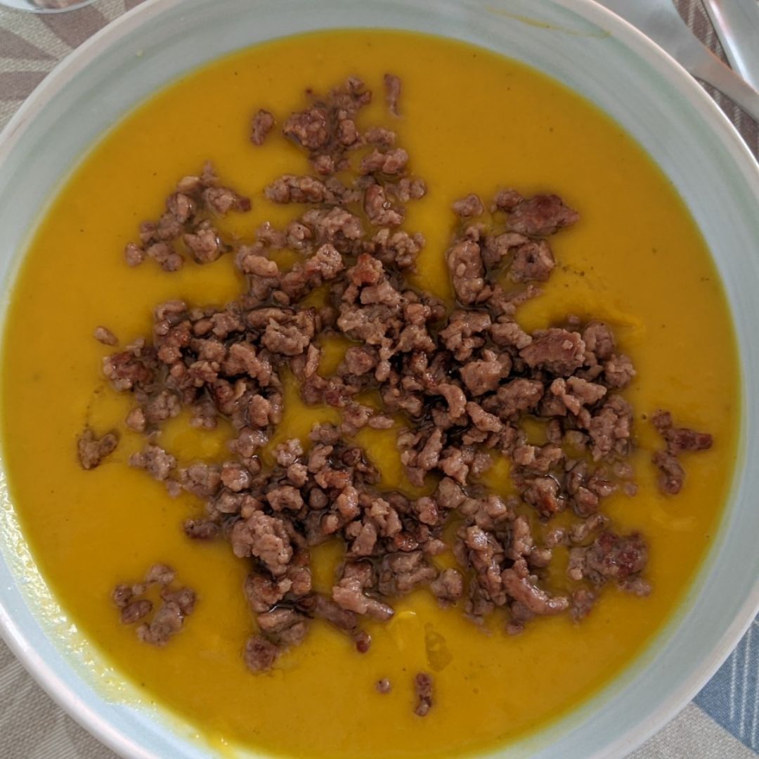 Crema de calabaza y puerro Crema de calabaza y puerro