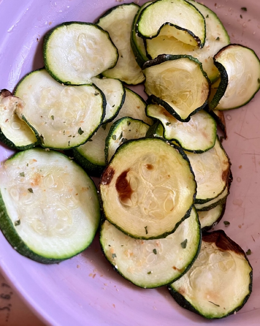 Chips calabacín en airfryer